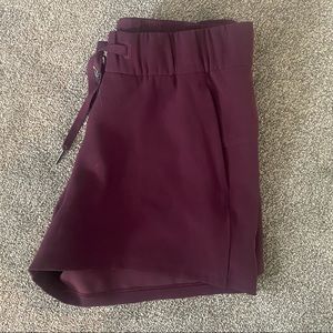 Burgundy LuLuLemon Shorts 4in Inseam